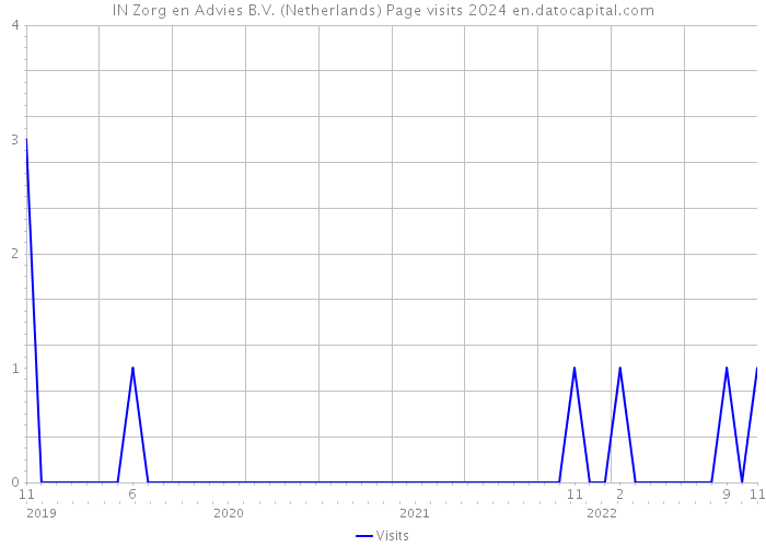IN Zorg en Advies B.V. (Netherlands) Page visits 2024 