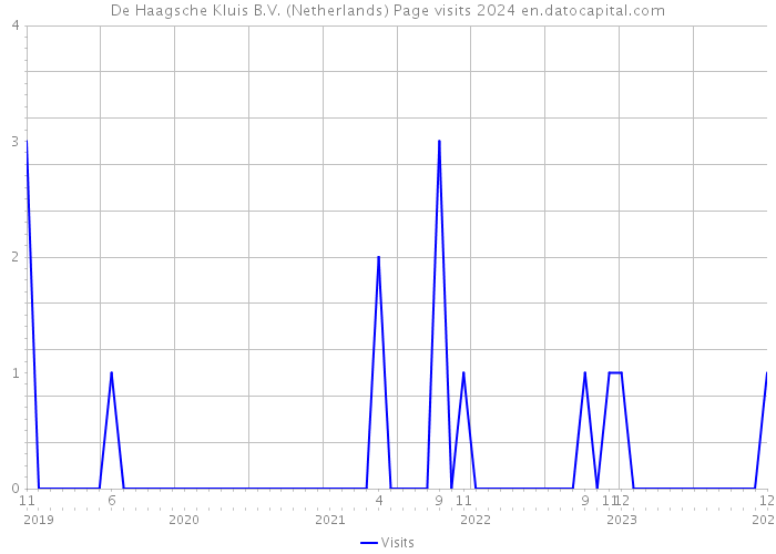 De Haagsche Kluis B.V. (Netherlands) Page visits 2024 