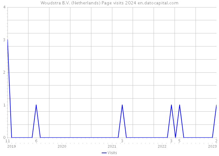 Woudstra B.V. (Netherlands) Page visits 2024 
