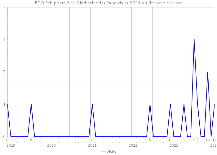 BDO Schippers B.V. (Netherlands) Page visits 2024 