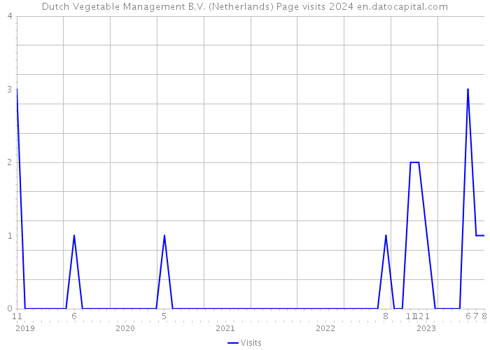 Dutch Vegetable Management B.V. (Netherlands) Page visits 2024 