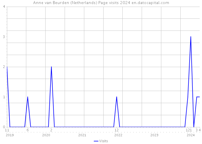 Anne van Beurden (Netherlands) Page visits 2024 