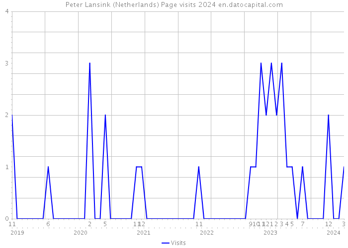 Peter Lansink (Netherlands) Page visits 2024 