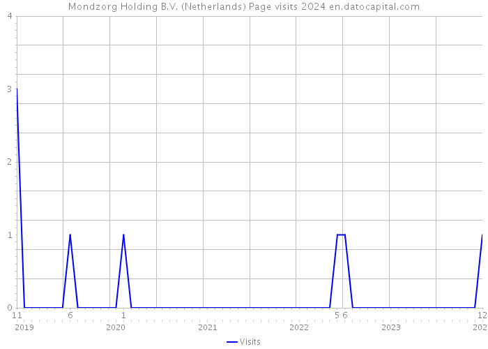 Mondzorg Holding B.V. (Netherlands) Page visits 2024 