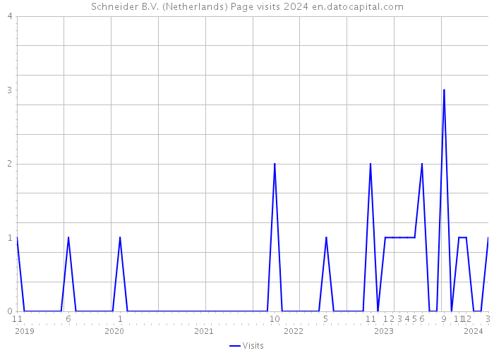 Schneider B.V. (Netherlands) Page visits 2024 