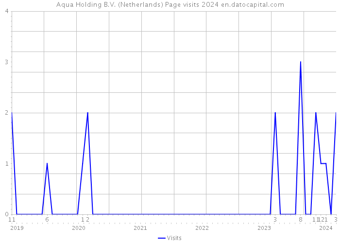 Aqua Holding B.V. (Netherlands) Page visits 2024 