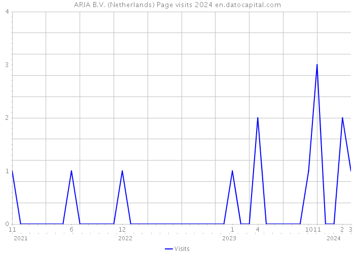 ARIA B.V. (Netherlands) Page visits 2024 