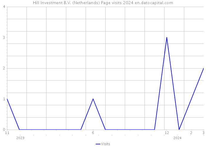 Hill Investment B.V. (Netherlands) Page visits 2024 