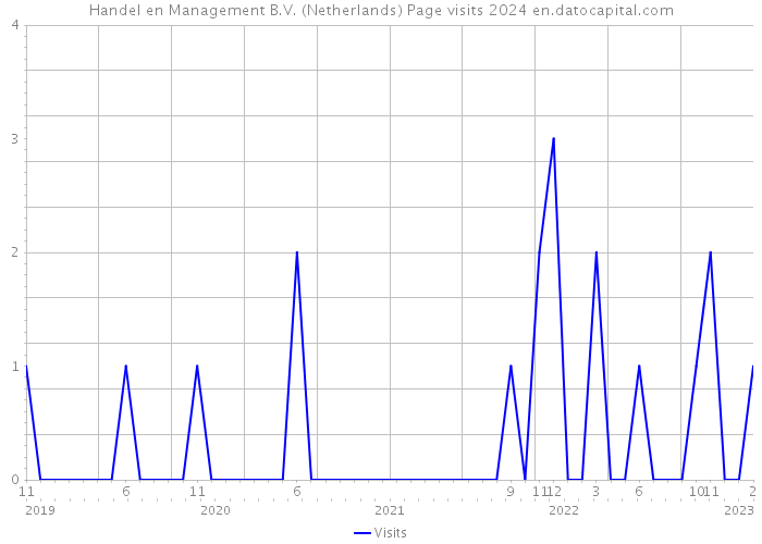Handel en Management B.V. (Netherlands) Page visits 2024 
