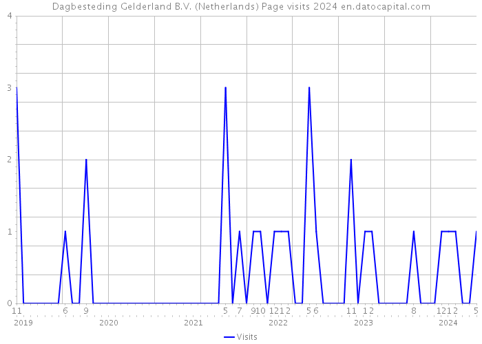 Dagbesteding Gelderland B.V. (Netherlands) Page visits 2024 