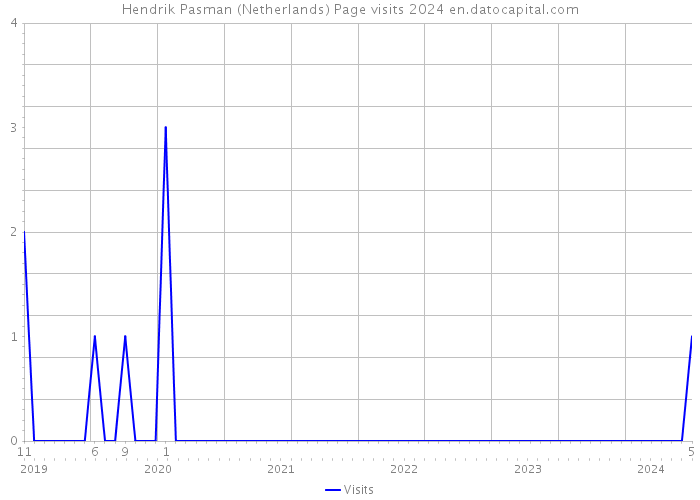 Hendrik Pasman (Netherlands) Page visits 2024 