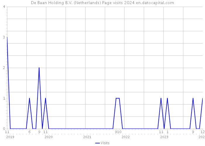 De Baan Holding B.V. (Netherlands) Page visits 2024 