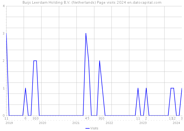 Buijs Leerdam Holding B.V. (Netherlands) Page visits 2024 