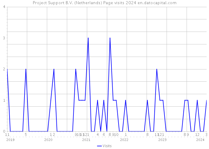 Project Support B.V. (Netherlands) Page visits 2024 