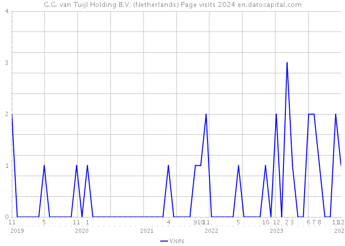 G.G. van Tuijl Holding B.V. (Netherlands) Page visits 2024 