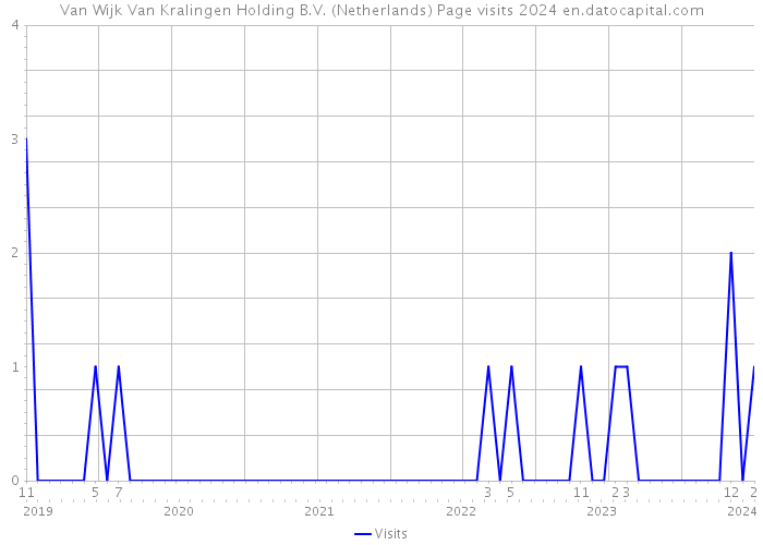 Van Wijk Van Kralingen Holding B.V. (Netherlands) Page visits 2024 