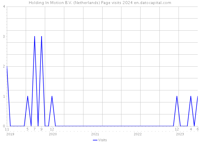 Holding In Motion B.V. (Netherlands) Page visits 2024 