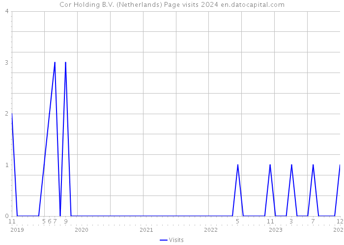 Cor Holding B.V. (Netherlands) Page visits 2024 