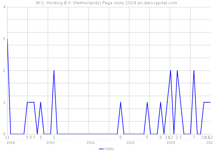 M.C. Holding B.V. (Netherlands) Page visits 2024 
