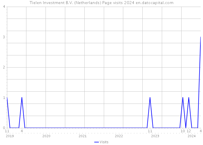 Tielen Investment B.V. (Netherlands) Page visits 2024 