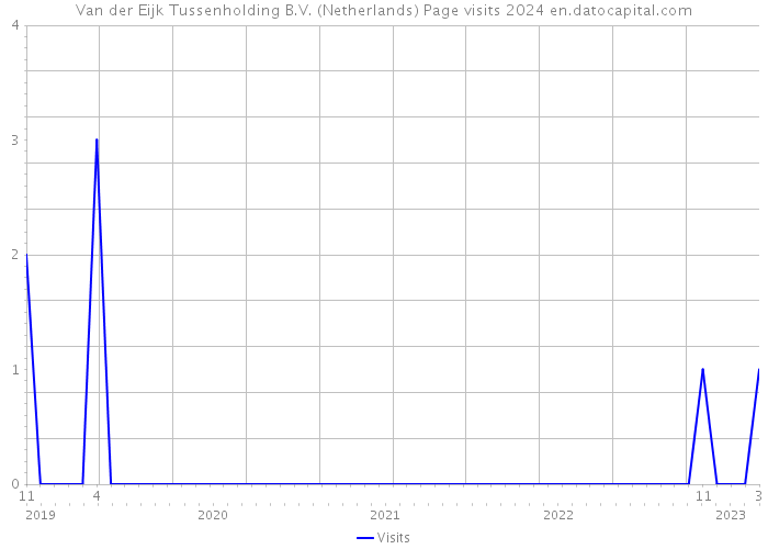 Van der Eijk Tussenholding B.V. (Netherlands) Page visits 2024 