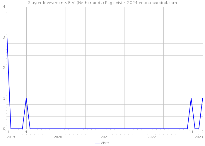 Sluyter Investments B.V. (Netherlands) Page visits 2024 