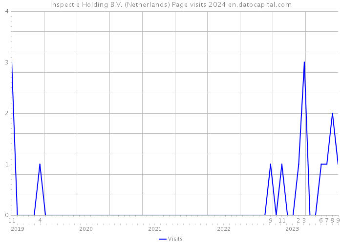 Inspectie Holding B.V. (Netherlands) Page visits 2024 