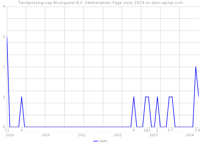 Tandartsengroep Moergestel B.V. (Netherlands) Page visits 2024 