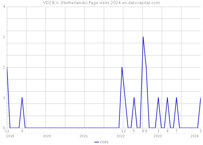 VDZ B.V. (Netherlands) Page visits 2024 