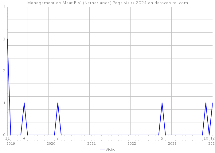 Management op Maat B.V. (Netherlands) Page visits 2024 
