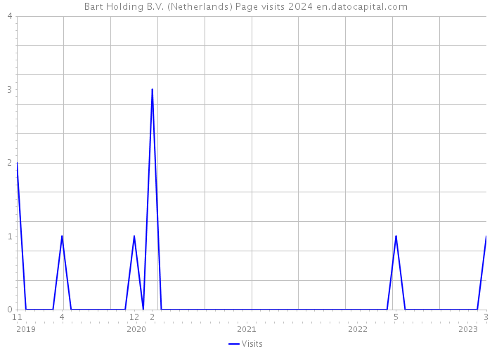 Bart Holding B.V. (Netherlands) Page visits 2024 