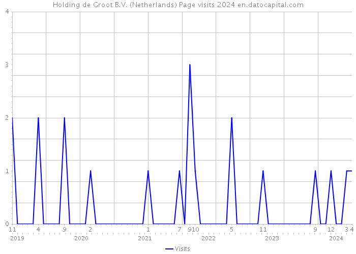 Holding de Groot B.V. (Netherlands) Page visits 2024 