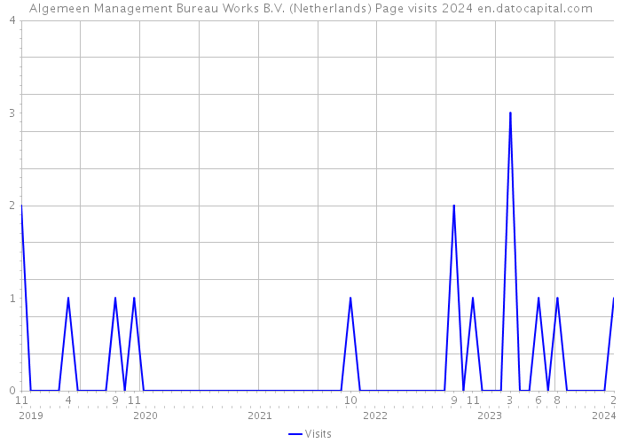 Algemeen Management Bureau Works B.V. (Netherlands) Page visits 2024 