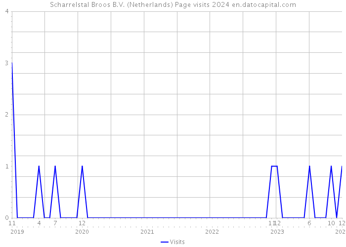 Scharrelstal Broos B.V. (Netherlands) Page visits 2024 