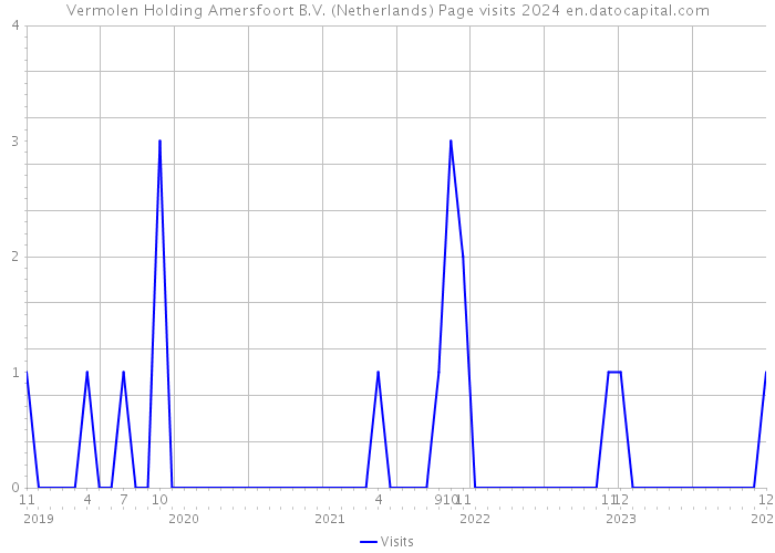 Vermolen Holding Amersfoort B.V. (Netherlands) Page visits 2024 