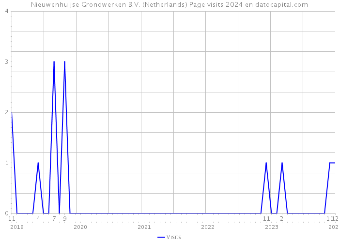 Nieuwenhuijse Grondwerken B.V. (Netherlands) Page visits 2024 