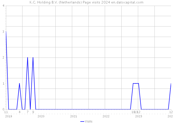 K.C. Holding B.V. (Netherlands) Page visits 2024 