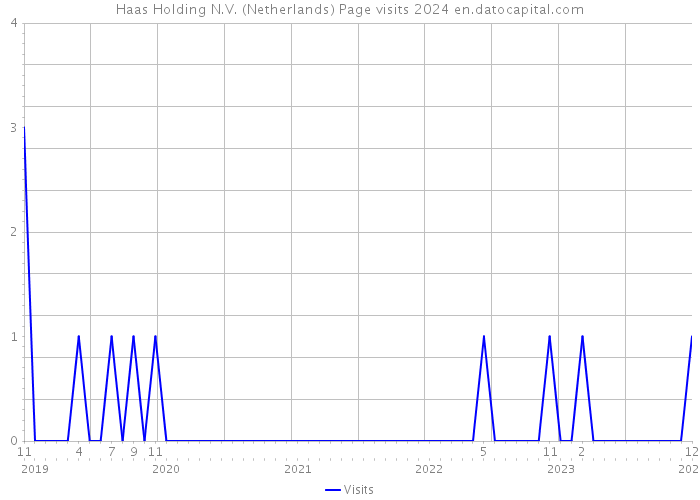 Haas Holding N.V. (Netherlands) Page visits 2024 