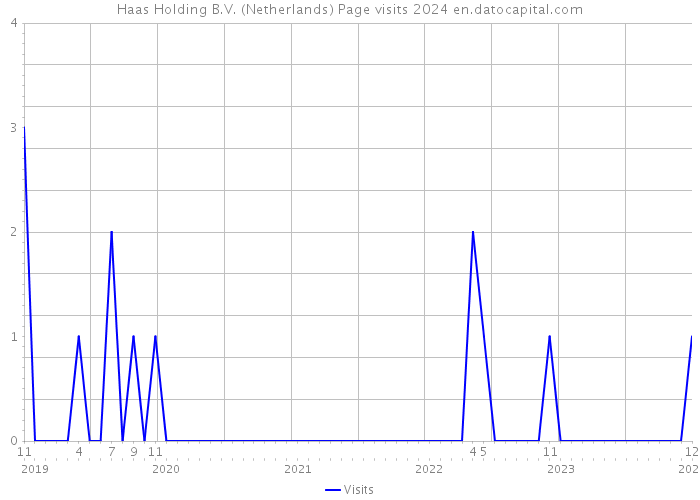 Haas Holding B.V. (Netherlands) Page visits 2024 
