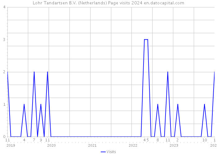 Lohr Tandartsen B.V. (Netherlands) Page visits 2024 