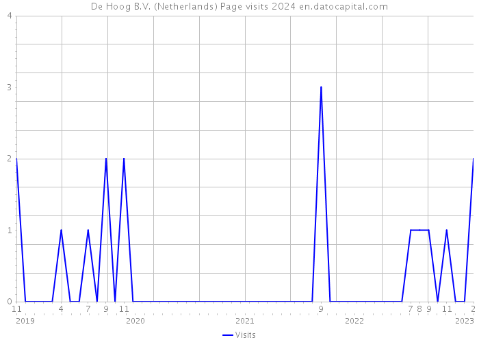 De Hoog B.V. (Netherlands) Page visits 2024 