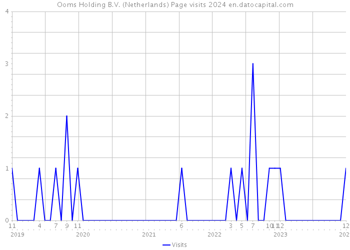Ooms Holding B.V. (Netherlands) Page visits 2024 