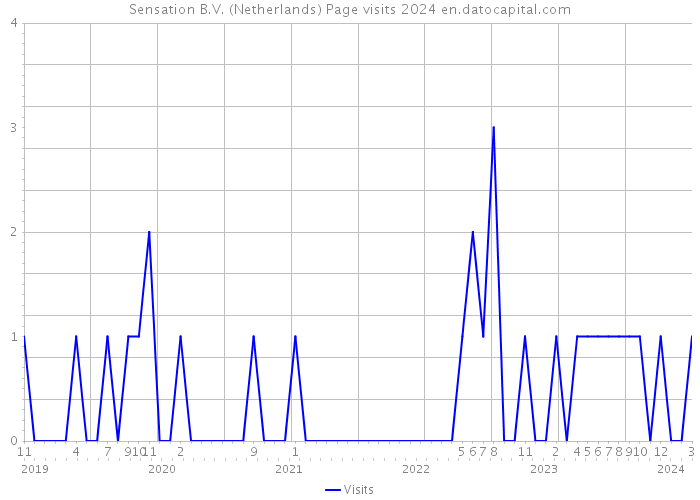 Sensation B.V. (Netherlands) Page visits 2024 