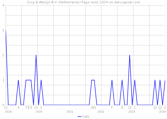 Zorg & Welzijn B.V. (Netherlands) Page visits 2024 