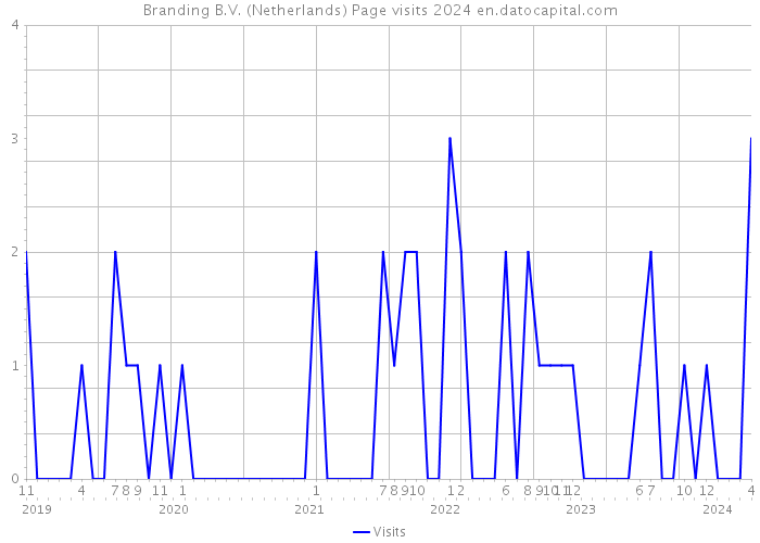 Branding B.V. (Netherlands) Page visits 2024 