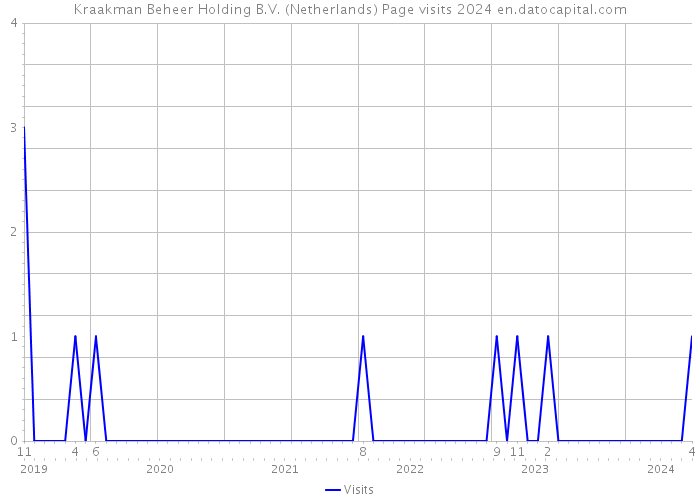 Kraakman Beheer Holding B.V. (Netherlands) Page visits 2024 