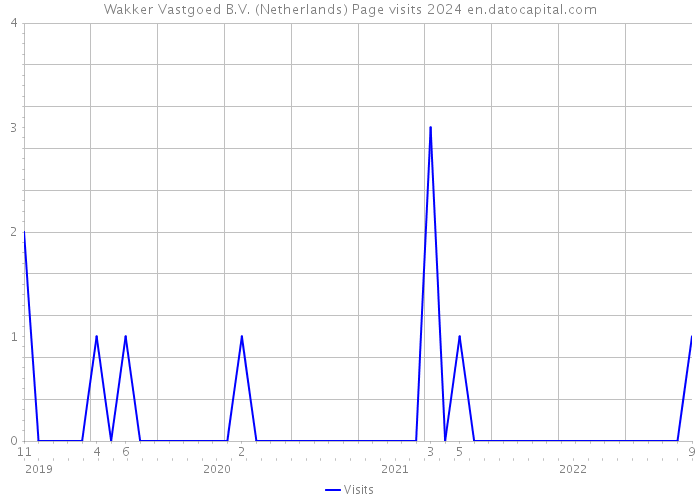 Wakker Vastgoed B.V. (Netherlands) Page visits 2024 