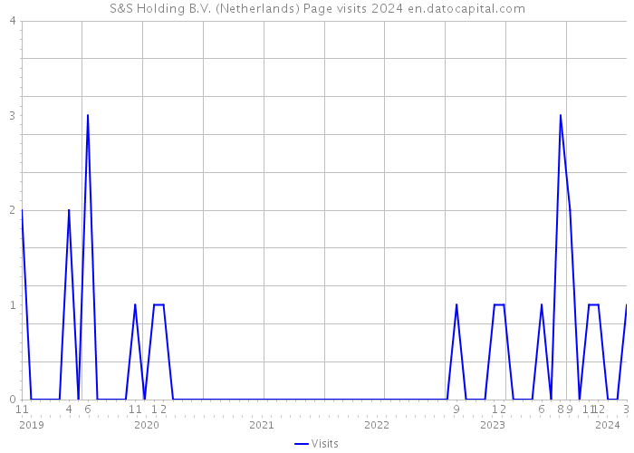 S&S Holding B.V. (Netherlands) Page visits 2024 