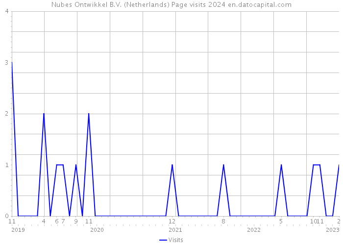 Nubes Ontwikkel B.V. (Netherlands) Page visits 2024 