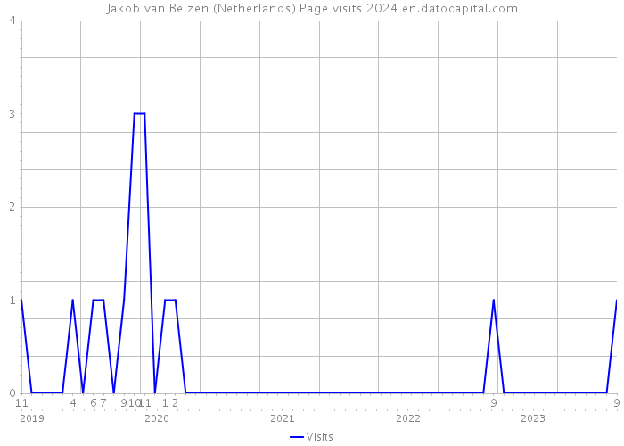 Jakob van Belzen (Netherlands) Page visits 2024 